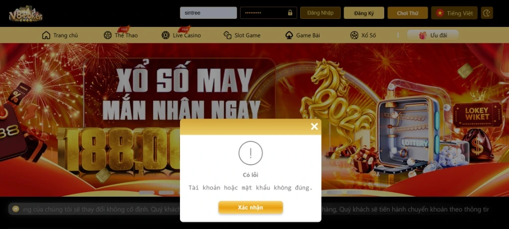 Đăng Nhập V8Poker Nhanh Chóng, An Toàn 2026 5 đăng nhập V8poker sai mật khẩu